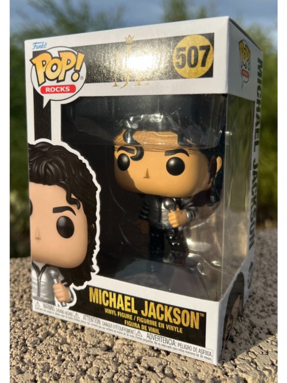 Funko Pop Rocks - MJ Bad Tour Metallic -Michael Jackson (#507, NEW)